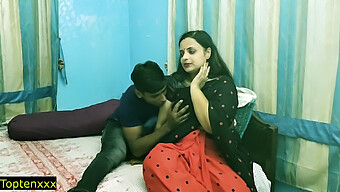 Young Indian Boy Secretly Pleasures His Attractive Wife At Home