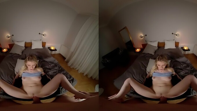 Blondes Luder Genießt Von Hinten Und Vaginalen Sex In Vr