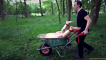 Outdoor Bondage And Humiliation Of A Young Slave