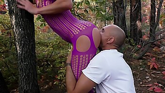 Russian Milf Gets Photographed Having Outdoor Sex In The Woods