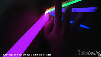 Inexperienced Girl Explores Masturbation With Glow Sticks In Kinky Video