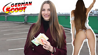 German Teen Stella Gives A Handsjob To A Pickup For Money