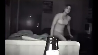 College Girl Engages In Friendly Masturbation In Dormitory Using Night Vision