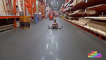 A Clown Receives Oral Pleasure In A Hardware Store