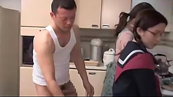 Teen Japanese Schoolgirl With Glasses Gets Fucked By Her Stepbrother