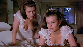 Maltese Twins Madeline And Mary Collinson In Vintage Horror Movie