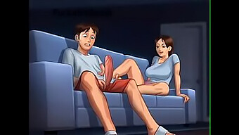 Em Gái Tuổi Teen Nghịch Ngợm Trên Ghế Sofa Trong Một Trò Chơi Nóng Bỏng Của Dục Vọng