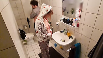 Stealthy Bathroom Romp Turns Into A Wild Assfucking Session