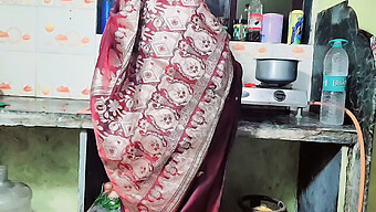 Young Indian Housewife In Saree Seduced By Her Husband After School