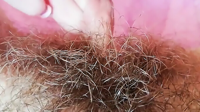 Close-Up Of Hairy Pussy Orgasm And Creampie