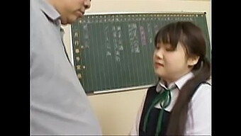 Young Japanese Girl In A School Setting