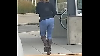 A Voyeur Captures Candid Footage Of Marierocks In A Public Setting