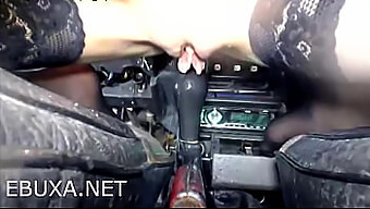 Young Girl Gets Fucked By A Gearshift